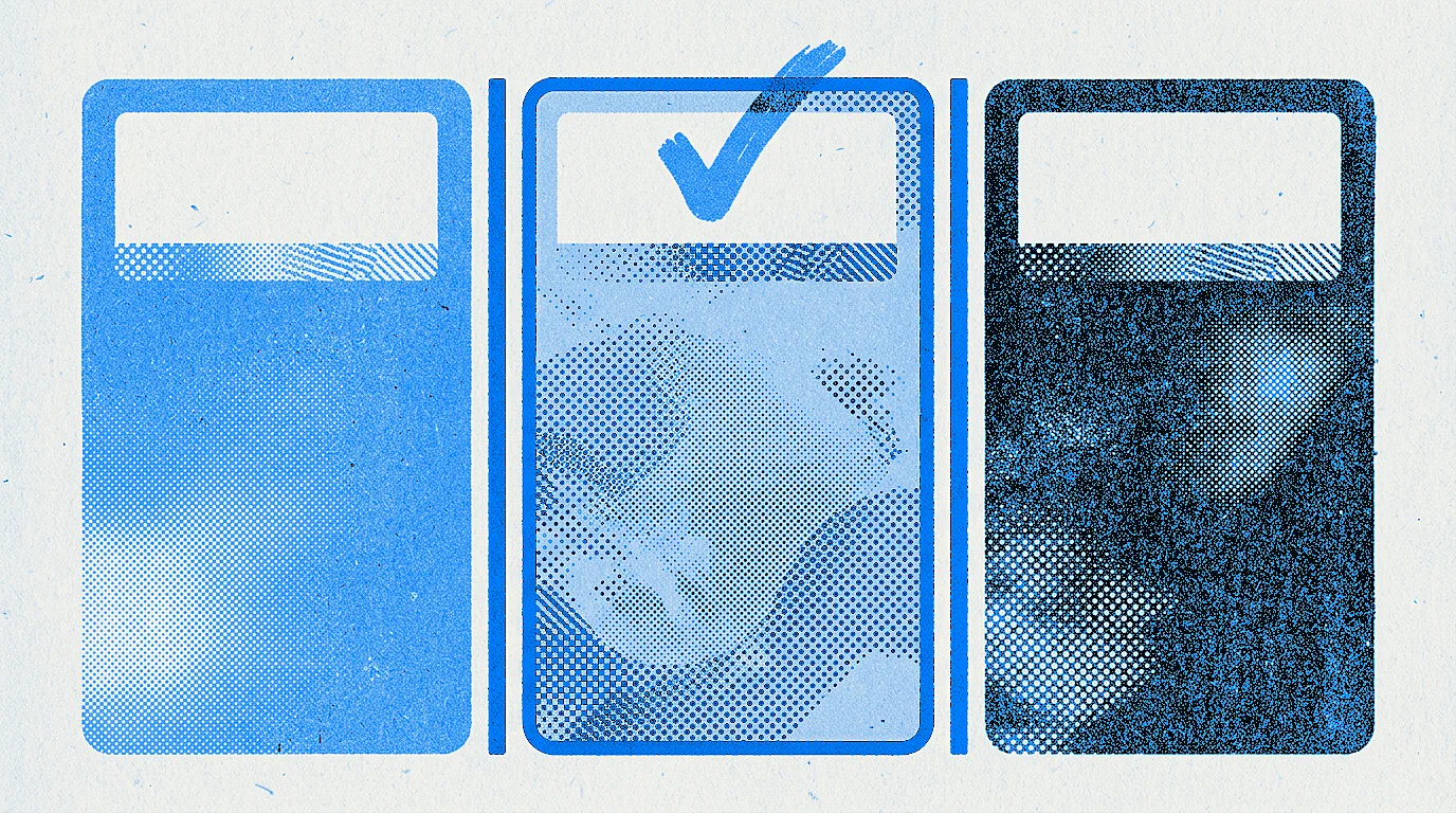 Vertical duotone panel study